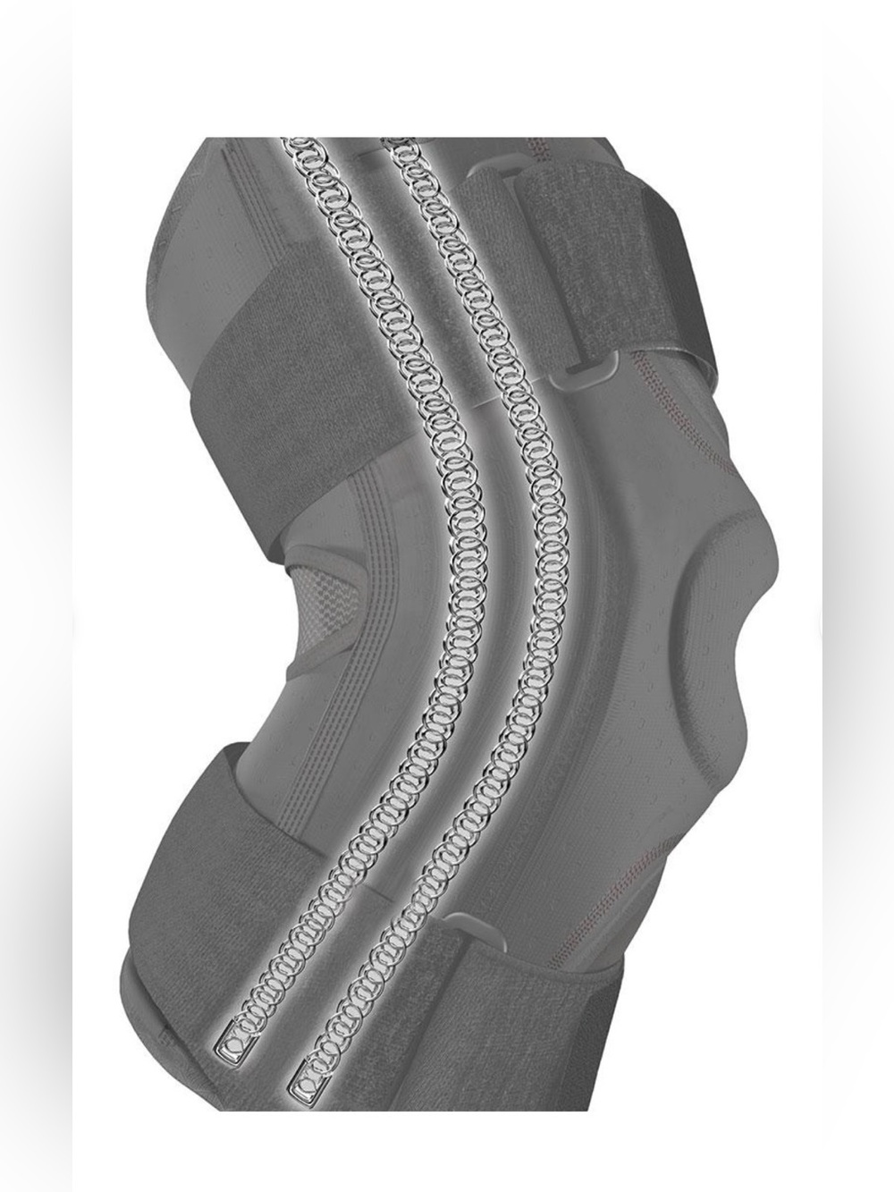NWT Shock Doctor Knee Stabilizer Brace in Black and Gray - Adult MED - Picture 8 of 12